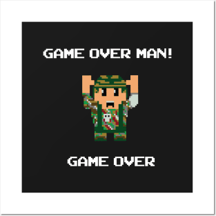 Game Over Man! Posters and Art